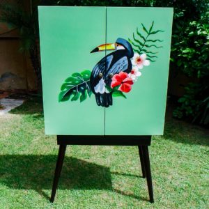 01-Hand-Painted-Birdy-Cabinet-Designer-Furniture-Home-Decor-Kitchenware